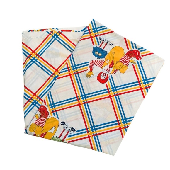 VTG McDonald’s 1978 Retro Ronald Flat Sheet + 1 Pillow Case Size: TWIN - Picture 7 of 10
